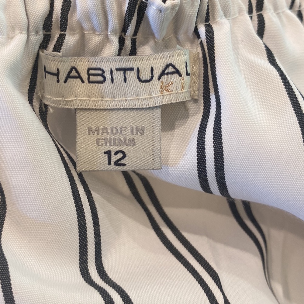 Habitual Kid Ruffles white/black strip top NEW with tags - size 12 - Picture 8 of 9